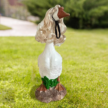 Porch Goose Wigs, Porch Goose Outfits Lawn Goose Statue Accessories for Outdoor Garden Patio Yard Goosey Decor （Style 1）