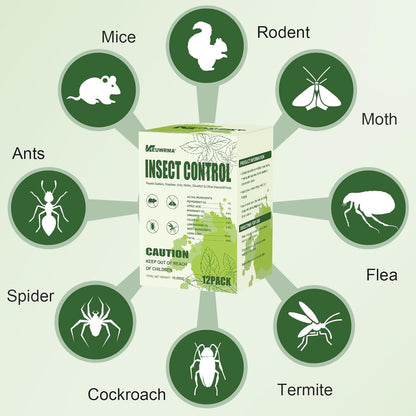 KEUWRMA Insect Control,Insect Repellent,Spider Repellent for House Indoor,Insect Repellent for indooor,Bug Repellent,Repel Mosquito, Rodents, Roach, Ant, Bugs,Spider, Moths&Other Pest,