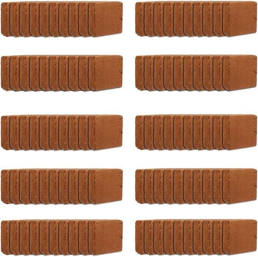 Coco Coir for Plants 100-Pack Envelor 2.6 Cu. Ft. Compressed Coconut Coir Bricks 10 lb. Organic Coconut Coir Bulk Low EC pH Balanced Natural Coco Peat for Indoor and Outdoor Gardening Potting Soil