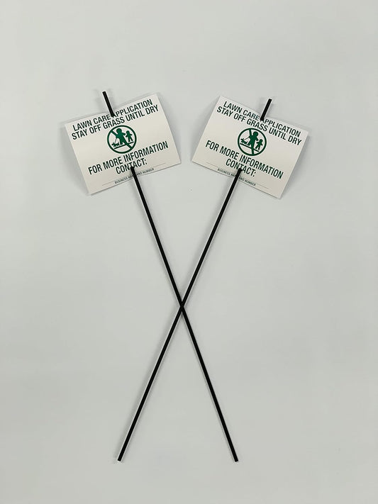 Lawn Treatment Application Stakes & Illinois Signs (Economy Style Stake / 1,000 pc. Pack)