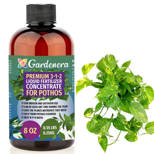 Gardenera Premium Liquid Pothos Fertilizer - 3-1-2 Concentrate for Indoor Plants and Flowers - Organic Plant Food - 8oz