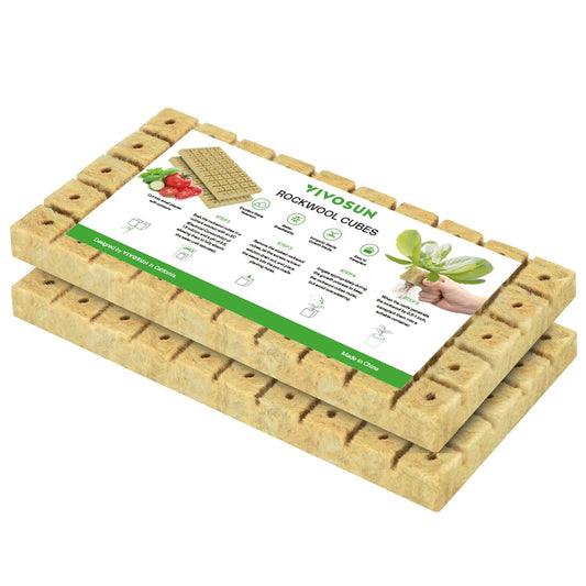 VIVOSUN 1 Inch Rockwool Cubes, Grow Cubes for Hydroponics, Cuttings, Cloning, Plant Propagation