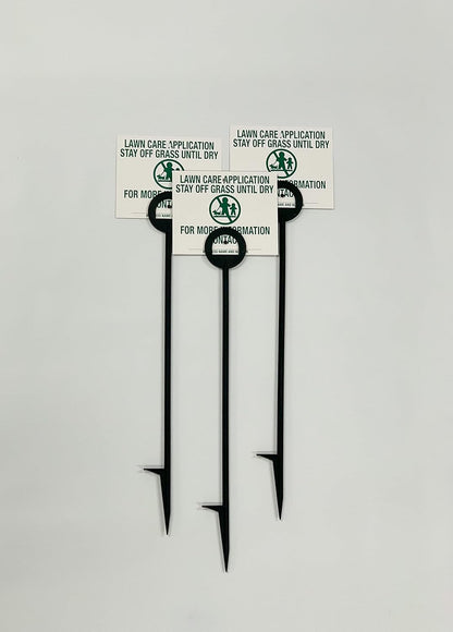 Lawn Treatment Application Stakes & ILLINOIS Signs (Premium Style Stakes / 1,000 pc. Pack)