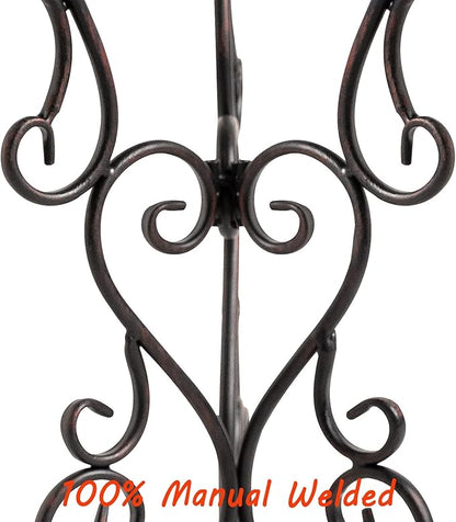 Gazing Globe Stand, Gazing Ball Stand for 8-10 Inches Garden Gazing Globes, Outdoor Garden Black Metal Scroll Gazing Globe Display Stand