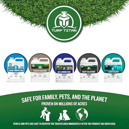 Turf Titan Hydro Holder Wetting Agent - Suspends Moisture in Your Grass Soil, Improves Water Drainage & Nutrient Uptake in Your Turf Grass, Promoting Healthy Soil - 1 Gallon