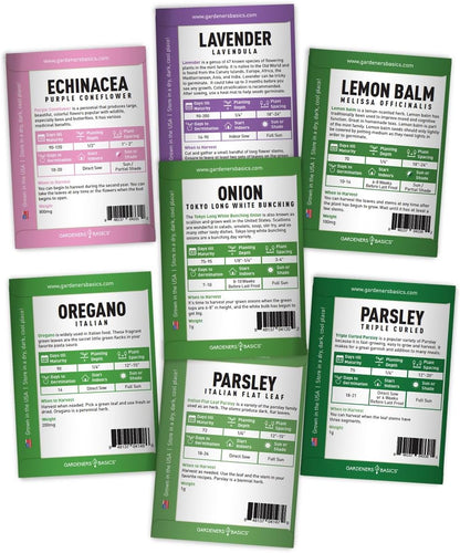 35 Medicinal & Culinary Herb Seeds Variety Pack – Heirloom Non-GMO Garden Kit for Indoor, Outdoor, or Greenhouse Growing – Apothecary, Tea & Cooking Herbs – Premium Gift for Gardeners & Homesteaders