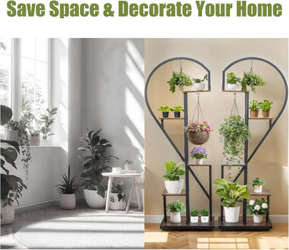 Plant Stands Indoor Tall: 5-Tier Corner Shelves Plant Stand Flower Hanging Planters for Indoor PlantsDisplay for Women(Easter Home Gift) 2PCS