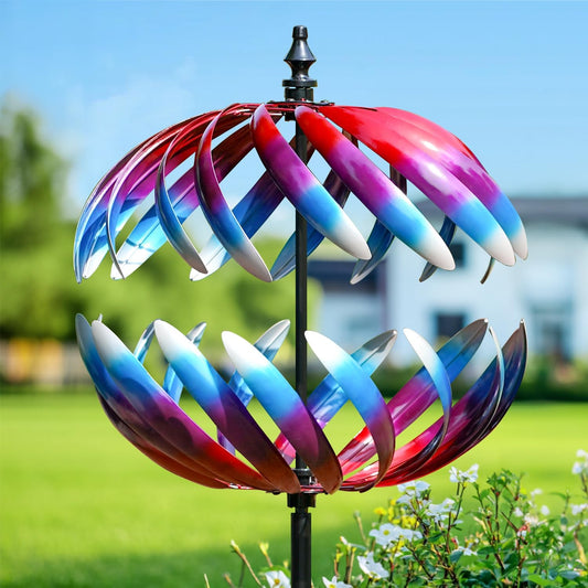 LimeHill Wind Spinners Outdoor, 84" Large Metal Wind Spinners for Yard and Garden, Wind Sculptures