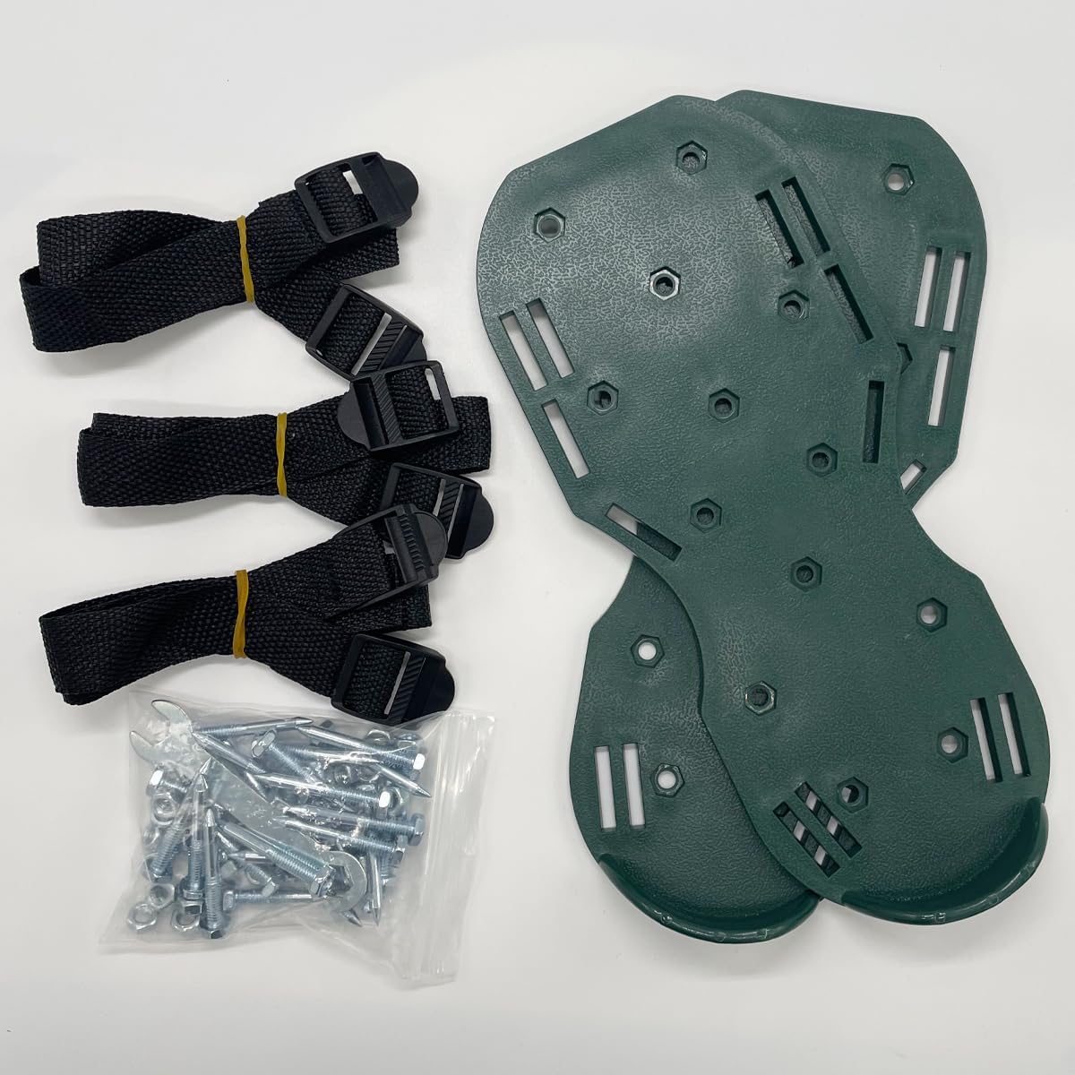 Lawn Shoes, Spike Shoes Lawn Tool Aeration Shoes for Epoxy Floor, Lawn Yard Patio Lawn Garden Yard (Green)
