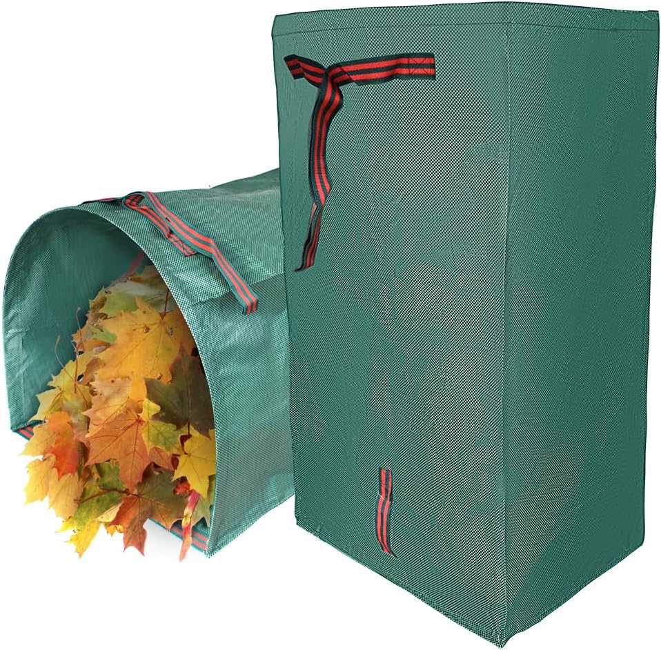 2 Pack Yard Waste Bags, 72 Gallon Yard Garden Bags for Leaves Lawn and Leaf Bags, Reusable Yard Garden Bags for Leaves Lawn Trash (270L)