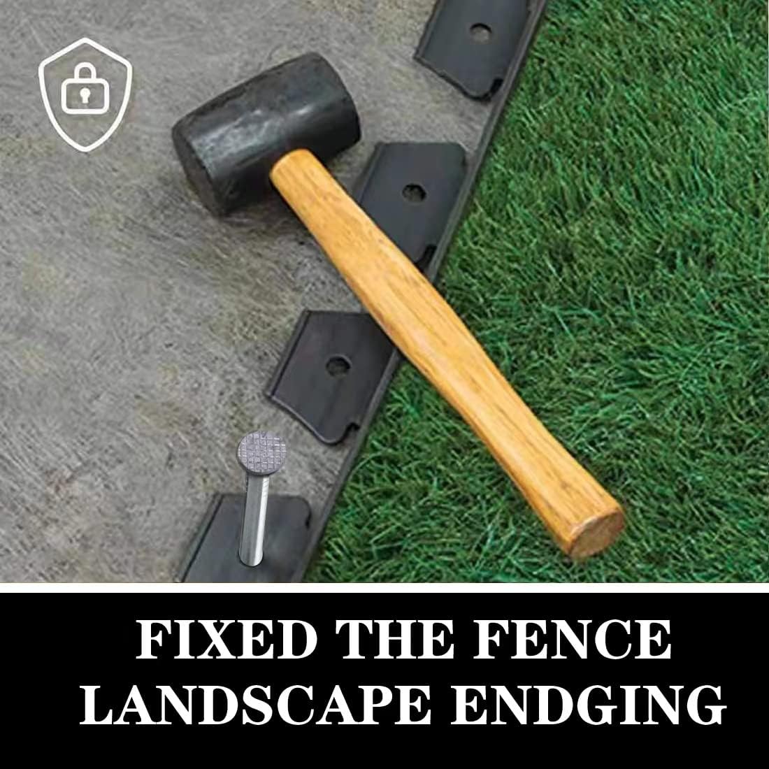 38 Pcs 6-Inch Artificial Turf Stakes, Stainless Steel Spiral Landscape Spikes, Landscape Edging Anchoring Spikes for Paver Edging, Weed Barrier, Artificial Turf Stake, Tent Stakes