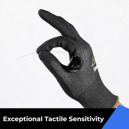toolant ANSI A4 Cut Resistant Work Gloves without Steel and Fiberglass, Ultra Light & Thin, for Fishing, WoodCarving