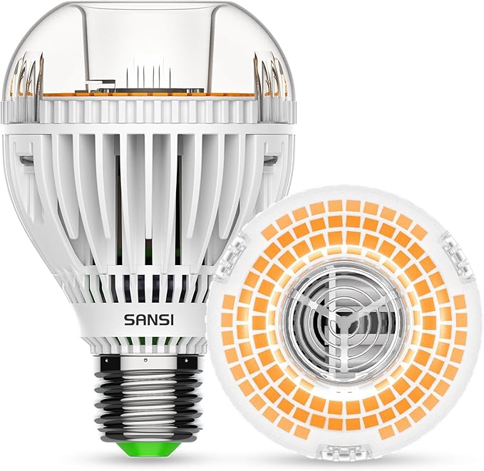 SANSI 300W Equivalent A19 LED Light Bulb, 4500 Lumens 3000K Light Bulbs, Non-Dimmable E26 LED Bulb with Ceramic Technology, 22.5 Years Lifetime, 30W Power Energy Saving for Home Workspace