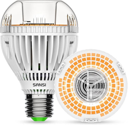 SANSI 300W Equivalent A19 LED Light Bulb, 4500 Lumens 3000K Light Bulbs, Non-Dimmable E26 LED Bulb with Ceramic Technology, 22.5 Years Lifetime, 30W Power Energy Saving for Home Workspace