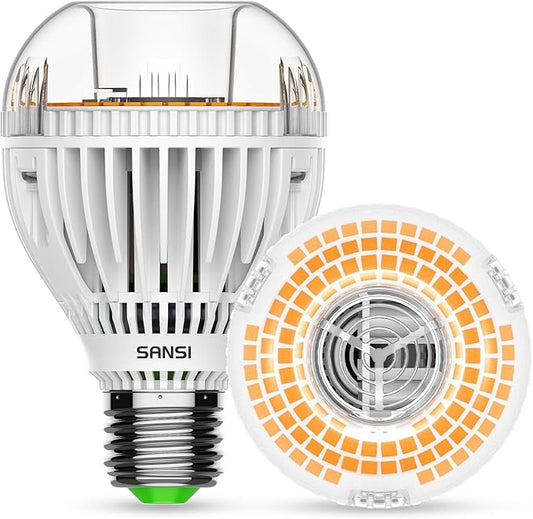SANSI 300W Equivalent A19 LED Light Bulb, 4500 Lumens 3000K Light Bulbs, Non-Dimmable E26 LED Bulb with Ceramic Technology, 22.5 Years Lifetime, 30W Power Energy Saving for Home Workspace