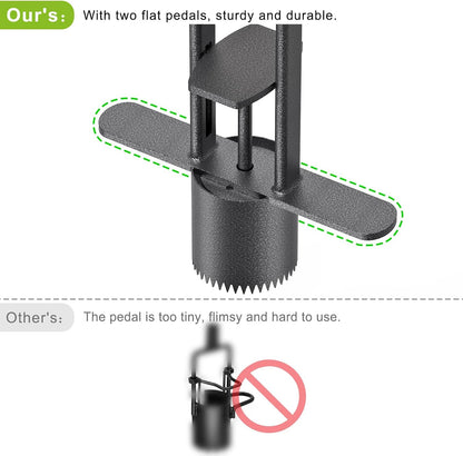 Dolibest Sod Plugger, Bulb Planter Tool with Non-Slip Grip Handle. Turf Cutter and Grass Plugger Tool with Dual Pedals, Sharp Serrations, Perfect for Zoysia, Bermuda and More (Upgrade)