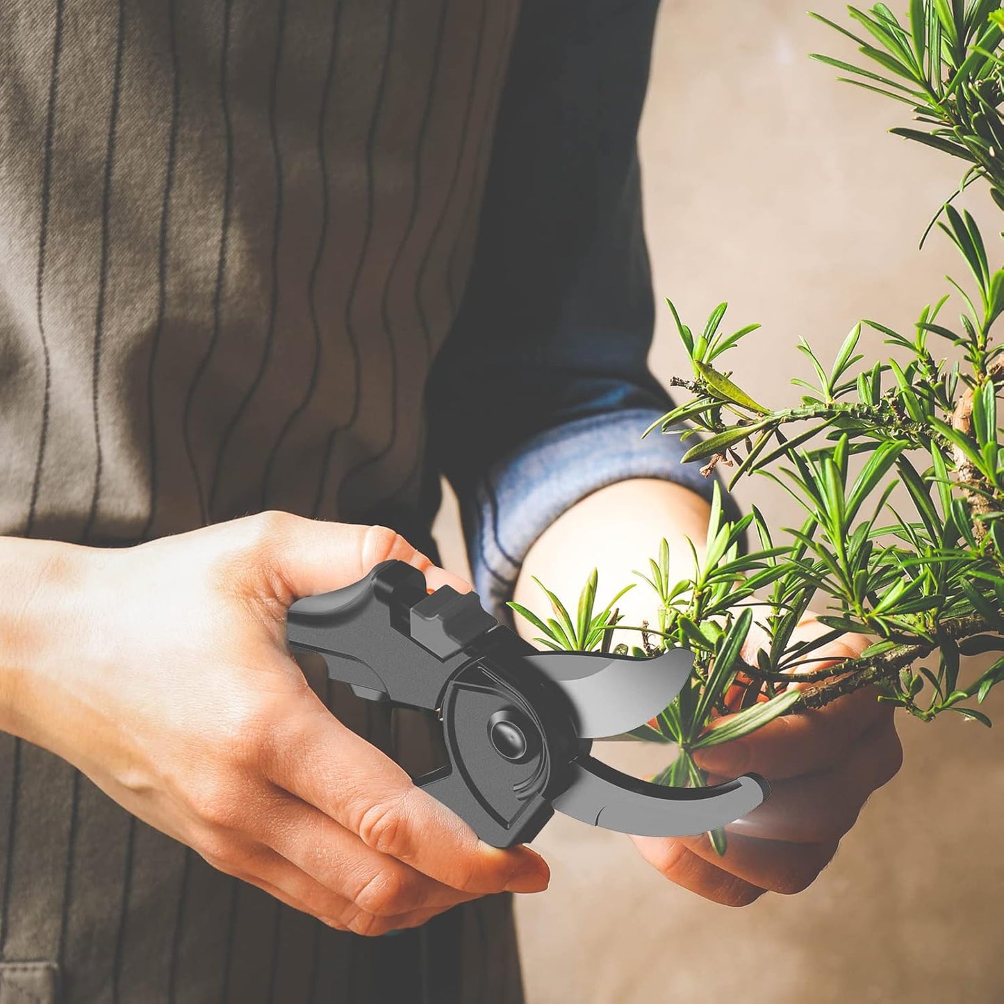 AC Infinity 8” Professional Bypass Pruning Shear, Stainless Steel SK-5 Blades with Nonstick Teflon Coating, Tree Trimmer Secateurs for Gardening, Hydroponics, Grow Tents