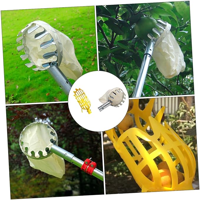 2pcs Fruit Picker Tool Gardening Picker for Persimmons and Jujubes Lightweight Fruit Harvesting Equipment Convenient and