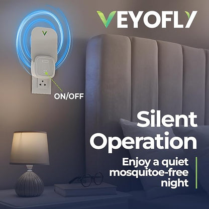 VEYOFLY (Starter Kit) Fly Catcher Indoor, Fly Trap, (2 Device + 6 Refills) Fruit Fly Traps for Indoors, Gnat Traps for House Indoor, Bug Killer, Fly Trap, Plug in Light Flying Insect Trap
