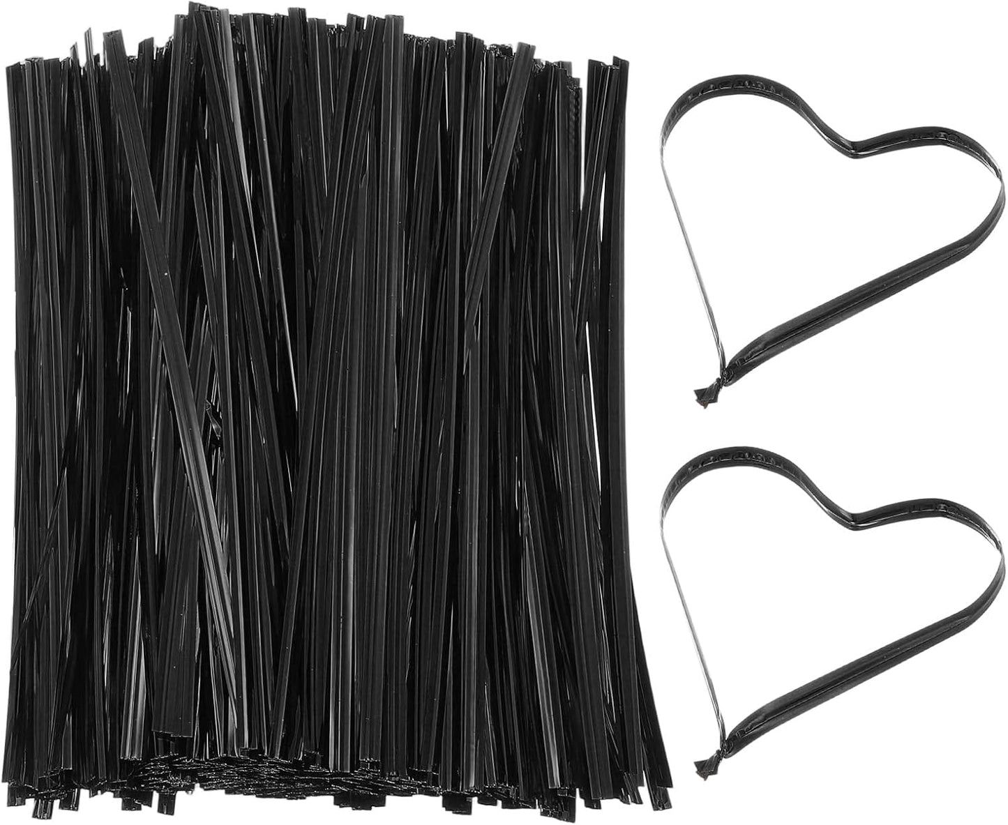PATIKIL Bag Twist Ties 6 Inch, 800 Pcs Metallic Bread Ties for Treat Plastic Bags Gift Wrapping Candy Coffee Bag Plant Party Cake Favor, Black