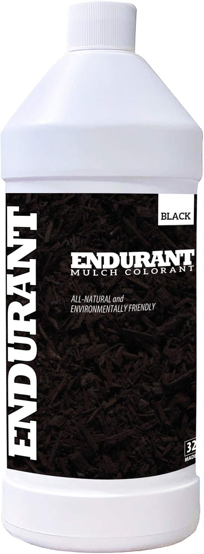 Mulch Dye Concentrate Color Renewal – Mulch Paint Revitalizes Approximately 1,000 Sq Ft of Faded Mulch to Instantly Transform Landscaping (32 oz) (Black)