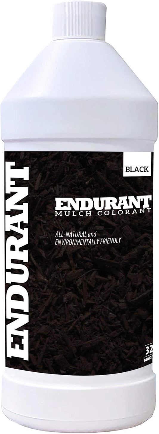 Mulch Dye Concentrate Color Renewal – Mulch Paint Revitalizes Approximately 1,000 Sq Ft of Faded Mulch to Instantly Transform Landscaping (32 oz) (Black)