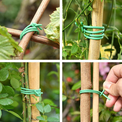 Green Soft Twist Tie Tomato Plant Tie TPR Garden Supply, for Supporting Plants and Home Organizing (65.6 feet/20 Meters)