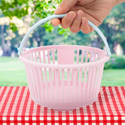 4pcs Portable Fruit Picking Baskets Ergonomic Handle Containers for Collecting Berries Cherries and More Multi-functional Storage Baskets for Kitchen Outdoor Use
