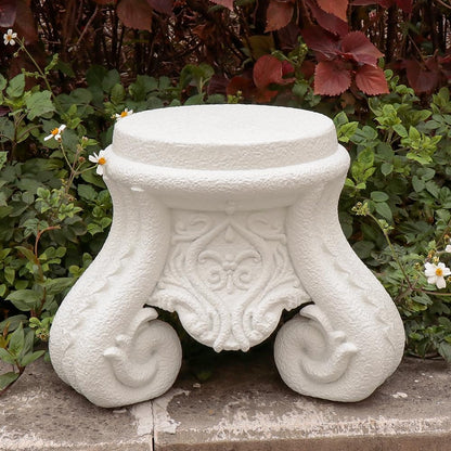Outdoor Pedestal Stand for Garden Decor - ClassicalL Plinth Pedestal Stand for Statues, Decorative Garden Pedestals and Statue Stand,12" Tall