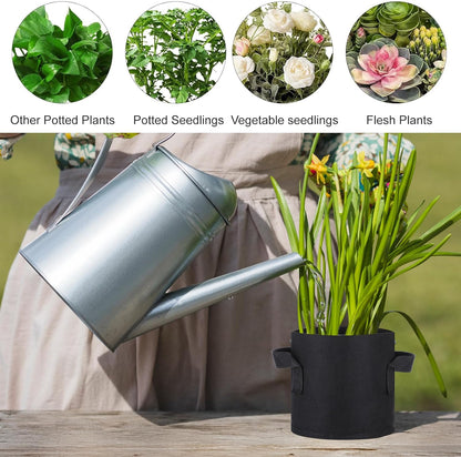 10 Pack Aquatic Plant Pots for Pond, Reusable Fabric Aquatic Plant Pots, Breathable Pond Plants Basket Grow Bags with Handles for Bog Plants, Water Lily, Lotus, Flower