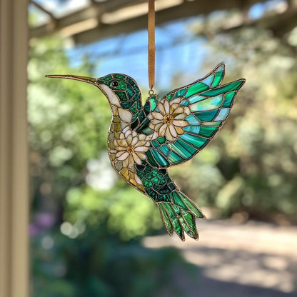 Hummingbird Acrylic Suncatcher Vibrant Window Hanging for Bird Lovers Perfect Nature Decor and Lover Gift Home Sun Catchers Indoor Windown Suncatchers Windows Garden Outdoor Holiday