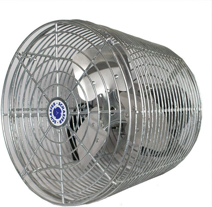 Schaefer VK12-GA VersaKool Air Circulator Fan, Ceiling Wall Mount & Aluminum Blade, 1470 CFM, 1/10 hp, Energy-Efficient Commercial Fan for Patio, Garage, Industrial & Workshop (Silver)