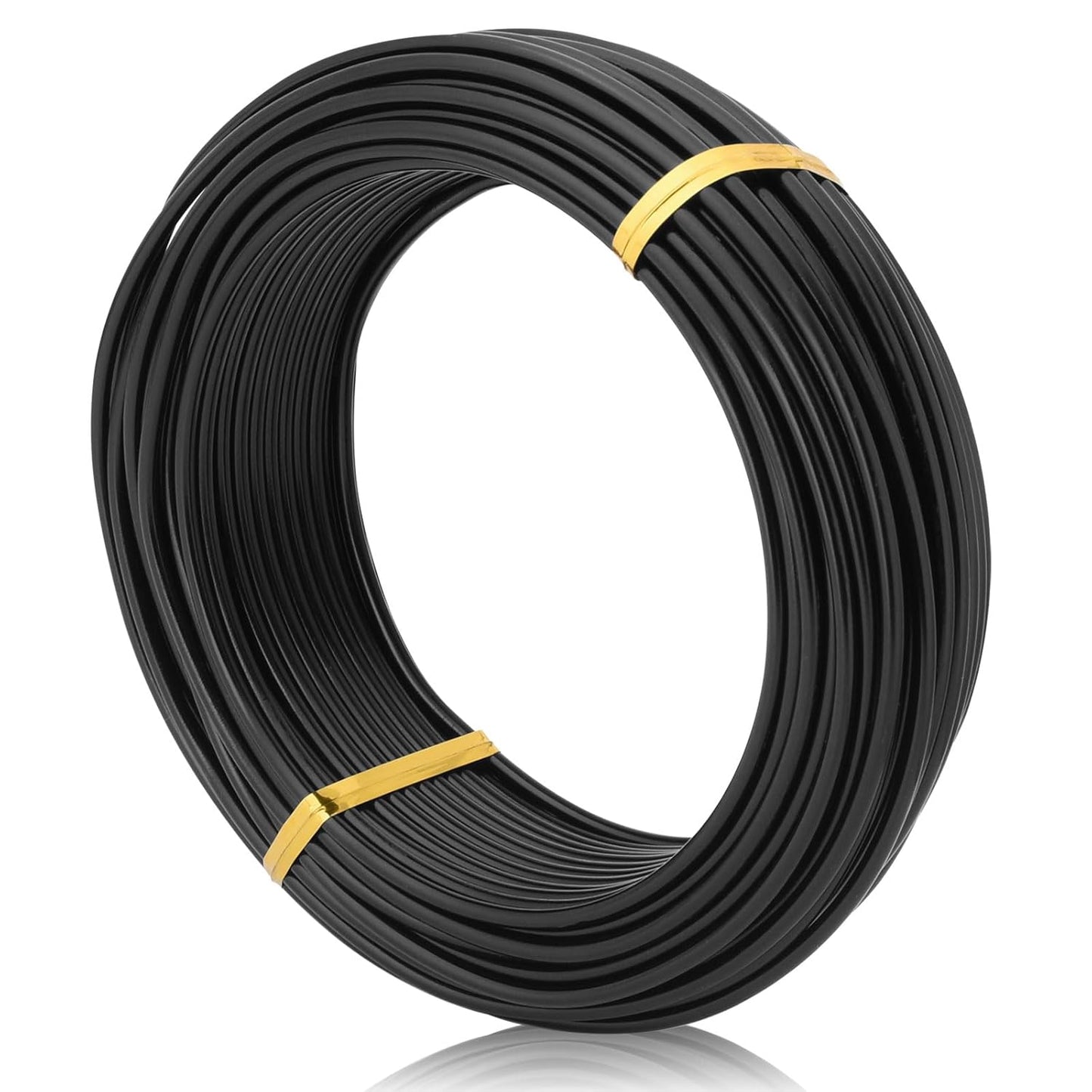 Black-2.5mm-Anodized Aluminum Bonsai Training Wire 250g/10gauge Large Roll,Many Size to Choose,KSVZS Bendable Metal Wire for Crafts,Sculpting,Armature and Daily Use,Necessities for Family