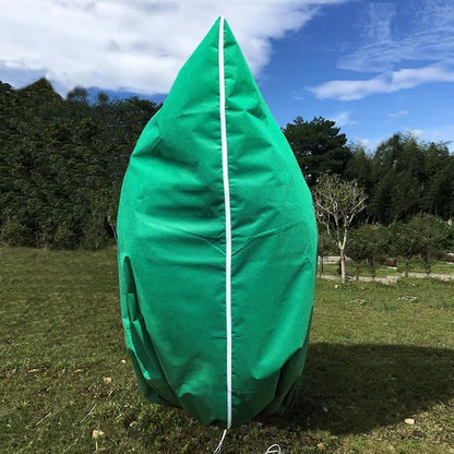 Plant Covers Freeze Protection 2 Packs 50" x35" 2.2oz Tree Covers Frost Plant Covers Freeze Cloth for Outdoor Plants with Zipper Drawstring