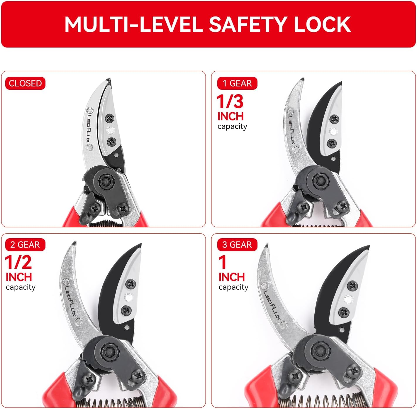 Rose Floral Scissors,Pruning Shears, SK5 Steel Blade with Anti-Rust Coating, Flower Handheld Clipper Pruner and Holder. Solid Aluminum Handle, Ergonomic Grip. Ideal for Gardens, Florists