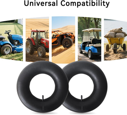 4.80/4.00-8" Inner Tubes 4.80-8 4.00-8 480/400-8 with Straight Valve Stem for Wheelbarrow, Hand Truck, Garden Cart, Mowers Pack of 2