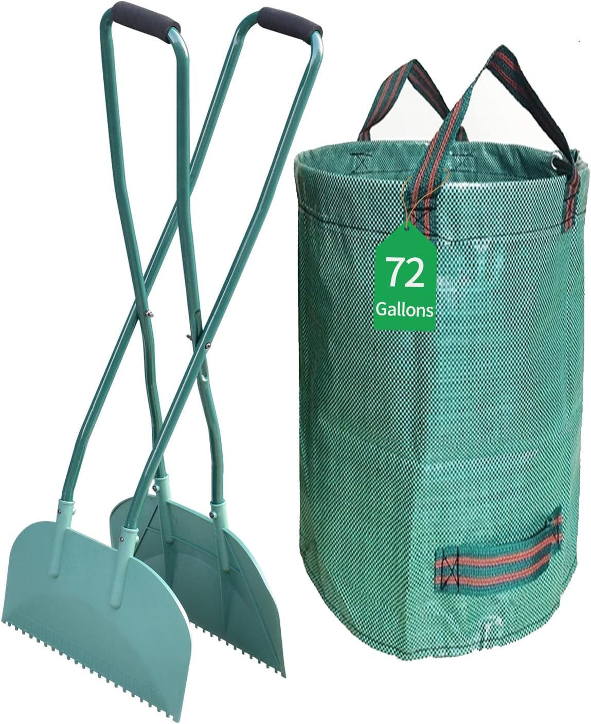 Leaf Grabber Leaf Rake Picker Upper Scoops with Long Handle Garden Rake for Yard Work Yard Tools for Lawn Cleaning