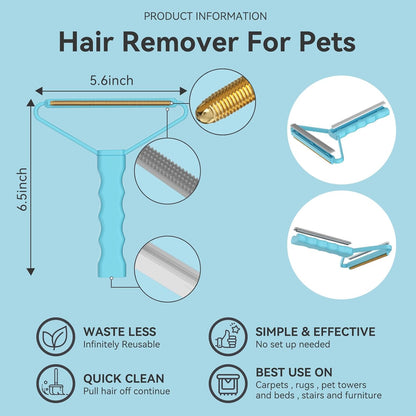 Carpet Rake,Lint Remover,Carpet Rake for Pet Hair Removal,Lint Brush,Lint Shaver for Carpets, Car Mat,Couch,Pet Bed,Furniture & Rug(3-Pack)