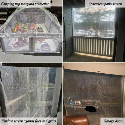 10X30Ft Garden Netting Pest Barrier Protect Rasied Bed, Greenhouse, Vegetables, Blueberry, Strawberry, Fruit Trees, Fine Mesh Mosquito Netting for Patio Against Insect Bug Flies Gnats Birds