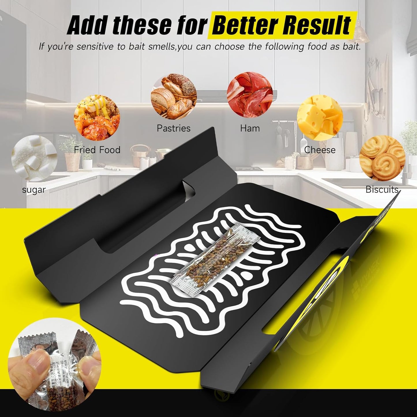 20-Pack Indoor Adhesive Cockroach Traps - Cockroach Glue Traps for Cockroachs Catchers - Long Lasting and Non-Toxic, Suitable for Children and Pets - Trap Pests