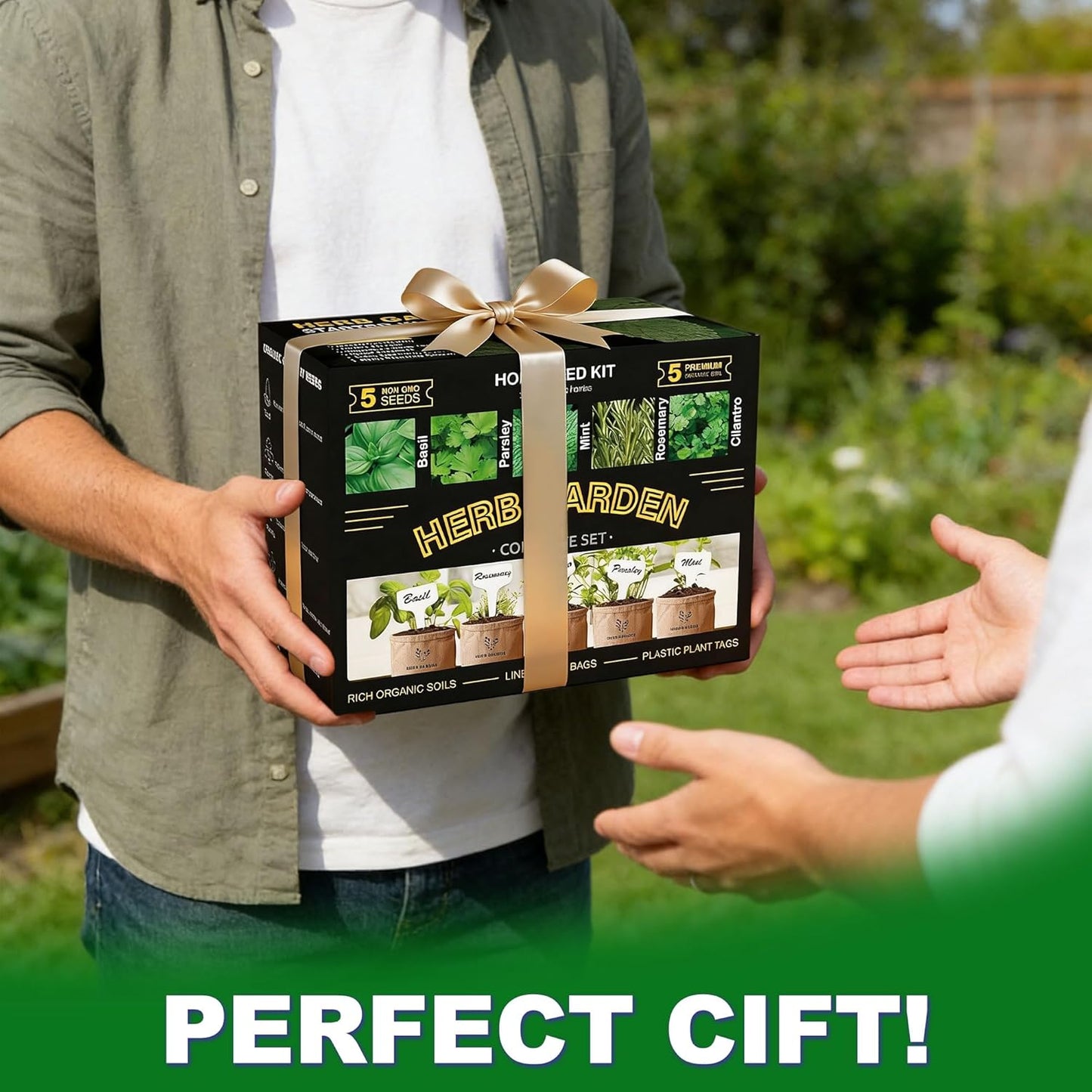Indoor Herb Garden Kit – Complete Starter Growing Set with Planter Bags, Soil Discs & Tools | Easy DIY Kitchen Herb Garden for Beginners | Perfect Gift for Home & Garden Lovers