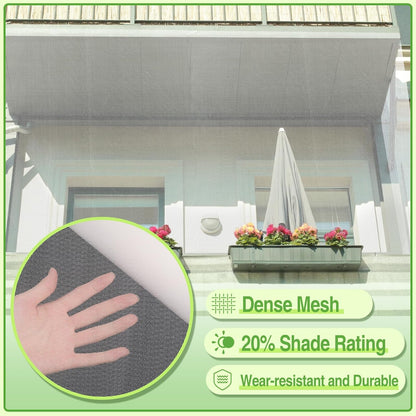 Stronger Garden Mesh Netting - 10 x 12 ft PPT Nano Bird Net Barrier, Mosquito Netting Screen for Outdoor Plants Vegetables Patios Balconies Terraces, Shading Rate 20% (White)