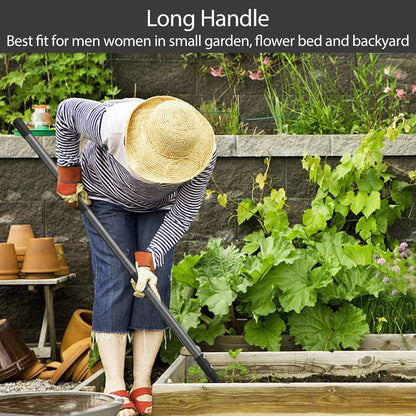 Garden Hoe for Weeding Tool, Heavy Duty Dutch Weeding Hoe Gardening Hand Hoe for Women Kids Men, Metal Garden Weeder Rake Weed Puller for Lawn Long Handle 30-55 inch