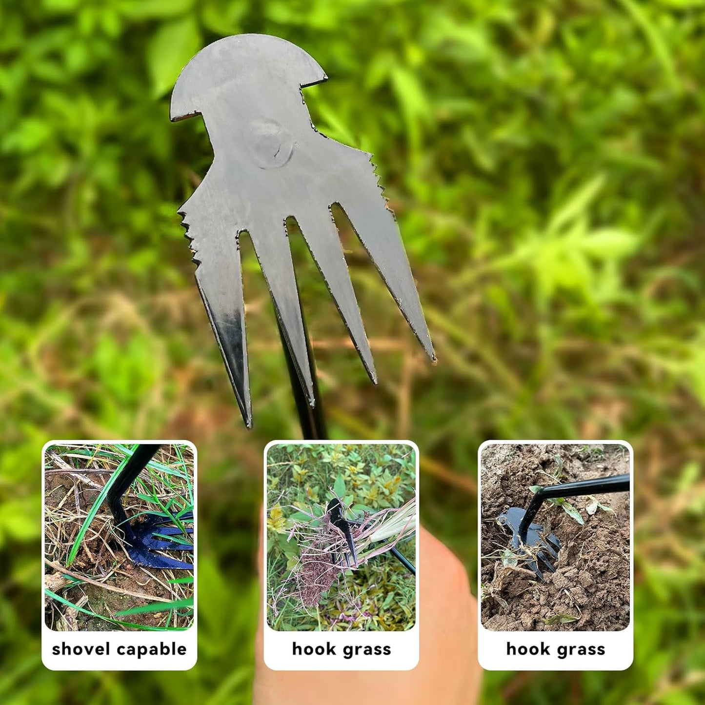 Weed Puller Tool,Portable Garden Hand Tool for Weed Removal,2024 New Garden Weeder Tool Stainless Steel Hand Weeder Tool,Tools for Vegetable Gardening Backyard Farm Planting & Weeding