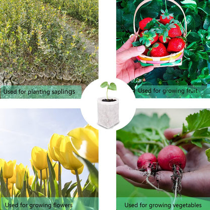 gardtree Plant Nursery Bags 5.5 * 6.3 inches 200PCS, Non-Woven Biodegradable Plant Grow Bags Fabric Seedling Starter Bags for Vegetable Flower Fruit Saplings Tree, Home Garden Supply