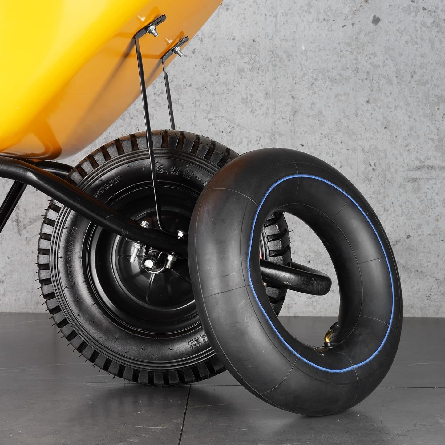 RUTU 4.80/4.00-8 480/400-8 Inner Tube with TR87 Angled Valve for Mini Bikes Go-Kartings Mowers Hand Trucks Perssure Washers Wheelbarrows Carts Yard Trailers Isobutylene