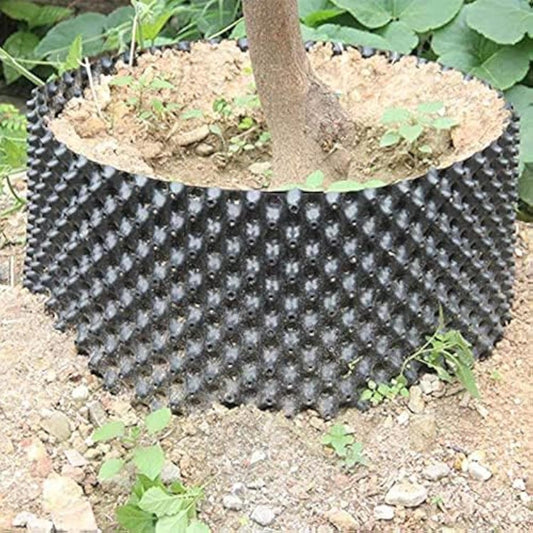 25 Gallon Air Pruning Containers 5-Pack, 100 Liter 20" X 20" D/H Special Packing Interlocked Large Air Root Pruning Planters for Big Tree Grow Outdoor(5 Pack 26 Gallon), Black