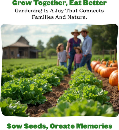 Epic Gardening Organic Vegetable Garden Kit - 10 Non-GMO Varieties, Includes Tomatoes, Squash, Pumpkins, Beans & More, Perfect for Raised Beds, Backyard Gardening & Fresh, Delicious Homegrown Meals