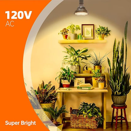 Bstrip LED Hanging Grow Light, Grow Light Bulb for Indoor Plants, 25W Full Spectrum Hanging Grow Light,3000K Plant Light Bulbs with 16.4FT Power Cord, Pendant Grow Lights for Indoor Plants, 1 Pack