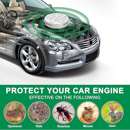 4 Pack Rodent Rat Repellent for Car Engines - Peppermint Oil Mouse Repellent, Rat Repellent Keeping Rodents Out of Car Home Garages Indoor Outdoor, Groundhog Repellent, Safe Ingredients